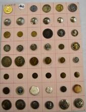 1 Card of coin type buttons