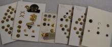 6 Cards Military buttons