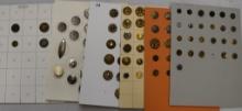 6 Cards women, white metal, brass w/cut steel,
