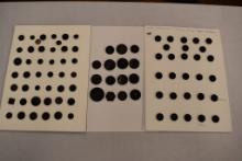 3 cards round black