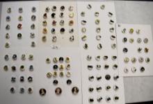 7 Cards English Birchcroft China buttons