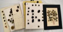 7 Cards birds in asst materials, wood, metal,