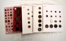 5 Cards leafs, wood, plastic, dragons,