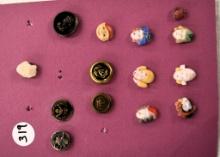5 Cards cameos, Warrior, women, celluloid back