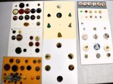 8 Cards mixed celluloid, watch crystals, Christmas