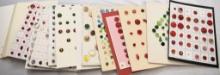 15 Cards misc. vintage glass