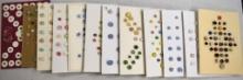 12 Cards moonglow in different colors & sizes,