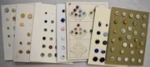 7 Cards glass, paperweights
