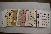 12 Cards animals, misc buttons