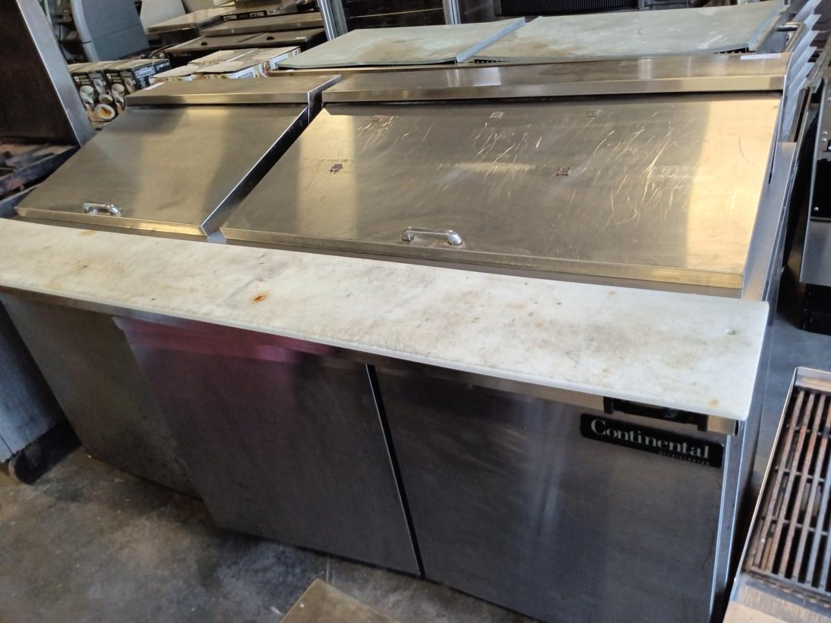 CONTINENTAL REFRIGERATOR 72” MEGA TOP SANDWICH PREP TABLE