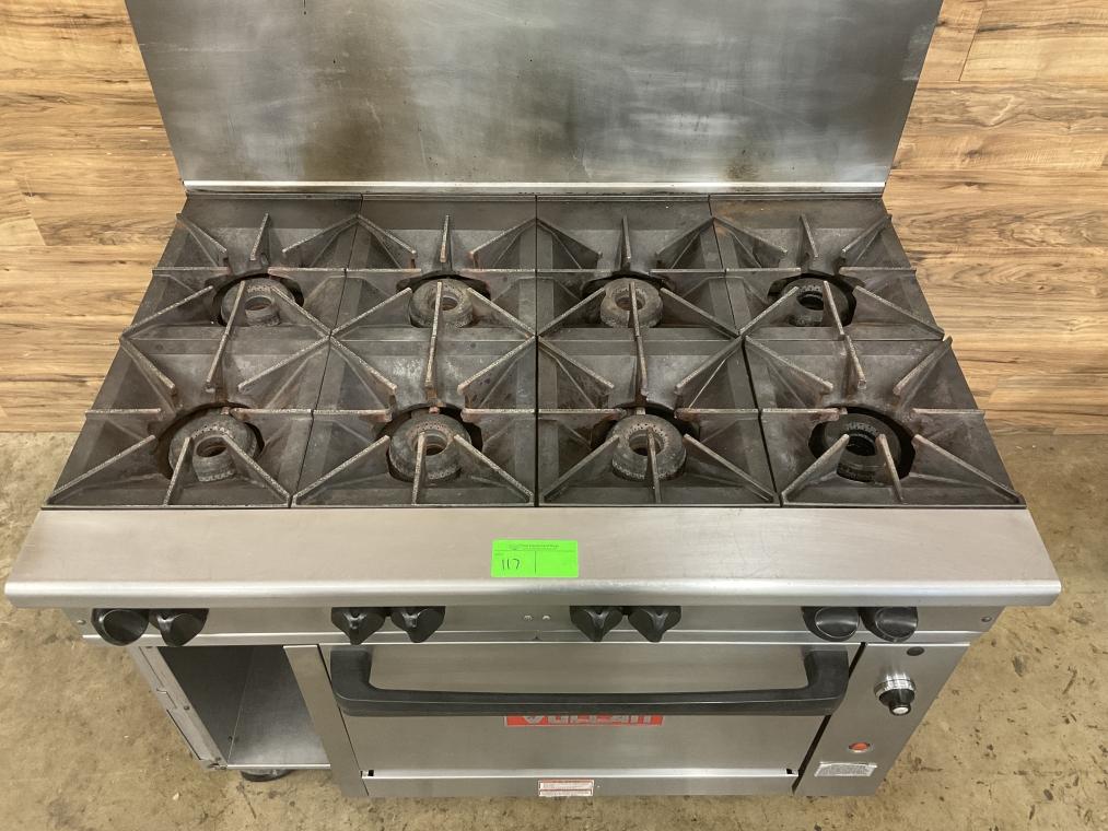 Vulcan 8-Burner Range w/ Oven, Natural Gas