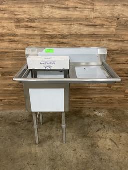 New Advance Tabco Single Bay Sink