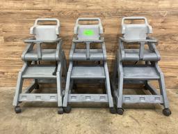 (3) Count Rubbermaid High Chairs