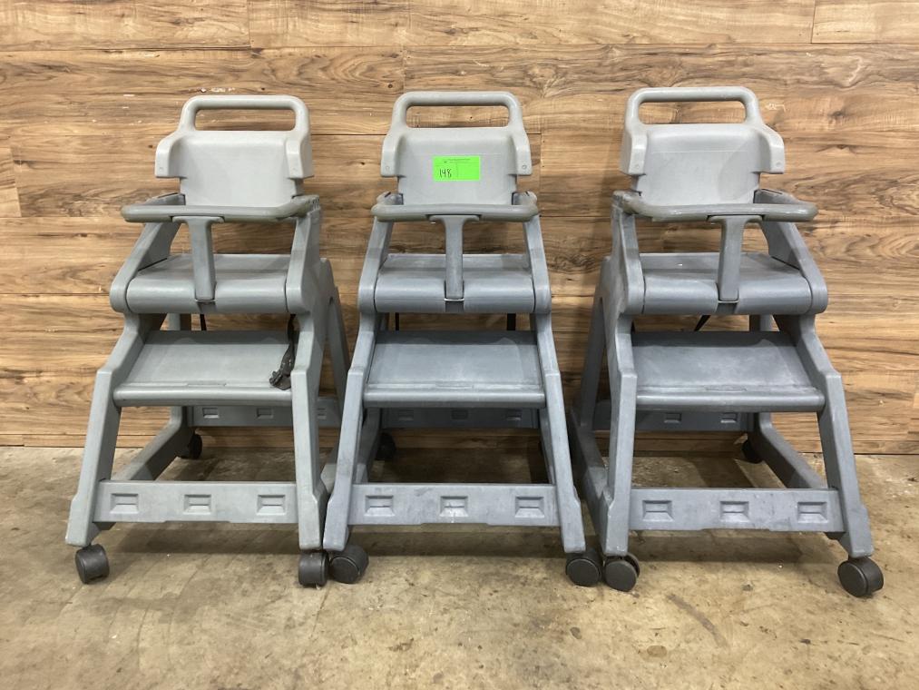 (3) Count Rubbermaid High Chairs