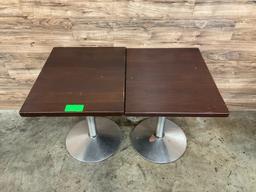 (2) Count Wooden Dining Tables