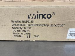 (6) Count New Winco Pizza Delivery Bags