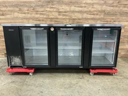 Turbo Air 3-Door Back Bar Cooler, 115v