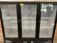 Central Glass 3-Door Merchandiser, 115v