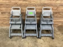 (3) Count Rubbermaid High Chairs