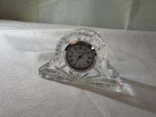 Waterford Crystal Quartz Clock in Fan Motif