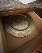 Set Of Floral Charger Plates