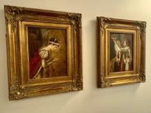Napoleon Crowning Himself, Oil on Canvas After Jacques-Louis David