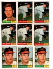 1961 Topps  Baseball, Difff. Teams.