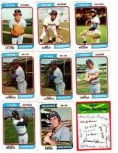 1974 Topps Baseball, various teams.