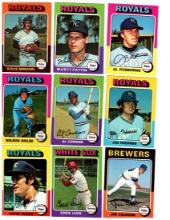 1975 Topps Baseball various Teams.