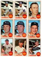 1968 Topps Baseball, NY Yankees