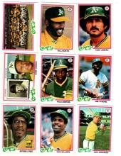 1978 Topps Basball, Oakland A's, &Twins