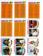 1977 Topps Baseball, checklist, record breakers etc.