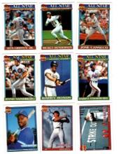 1991-92 Topps Baseball cards.