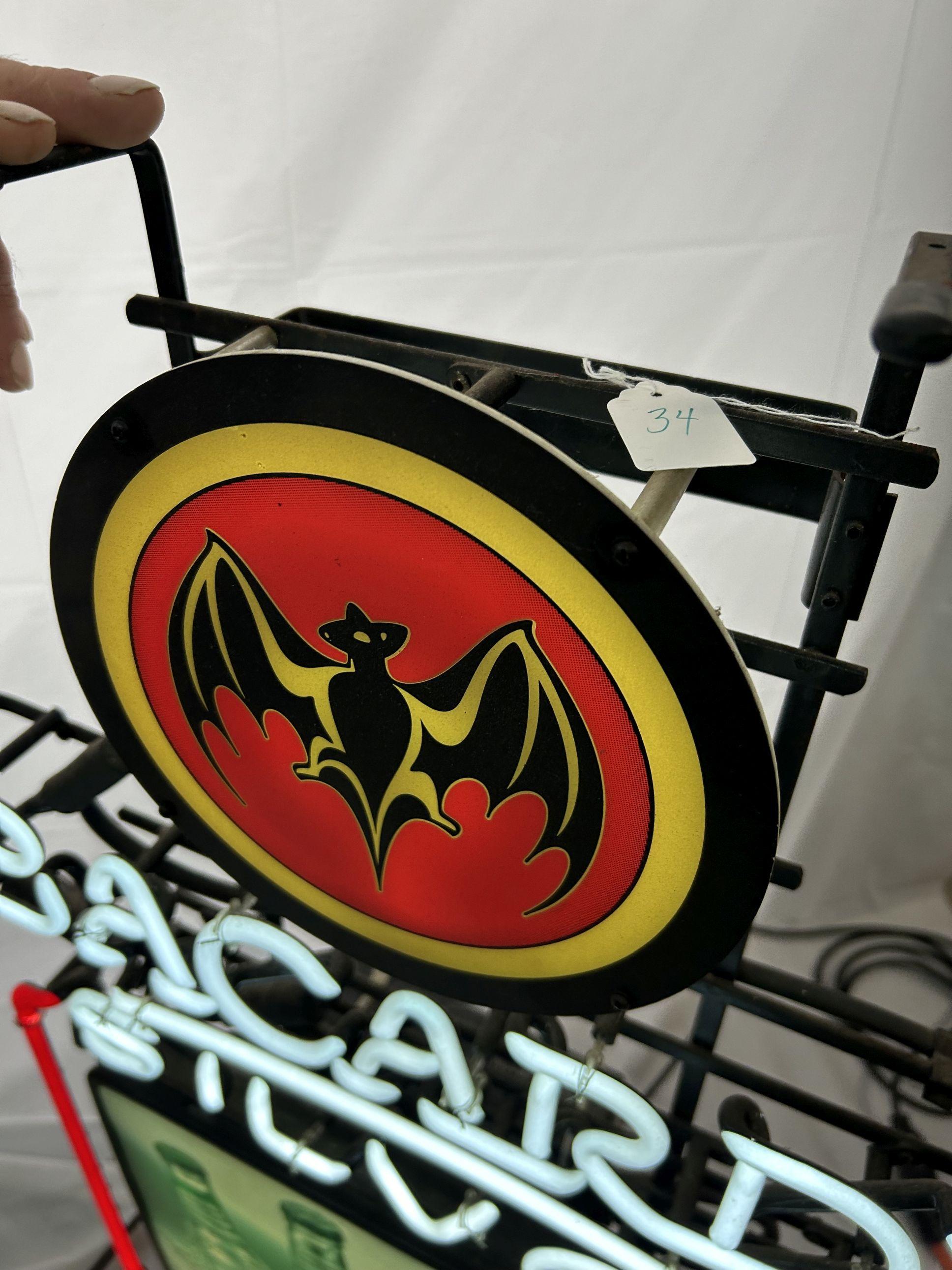 Bacardi Silver Neon Sign