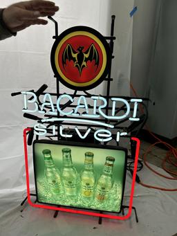 Bacardi Silver Neon Sign