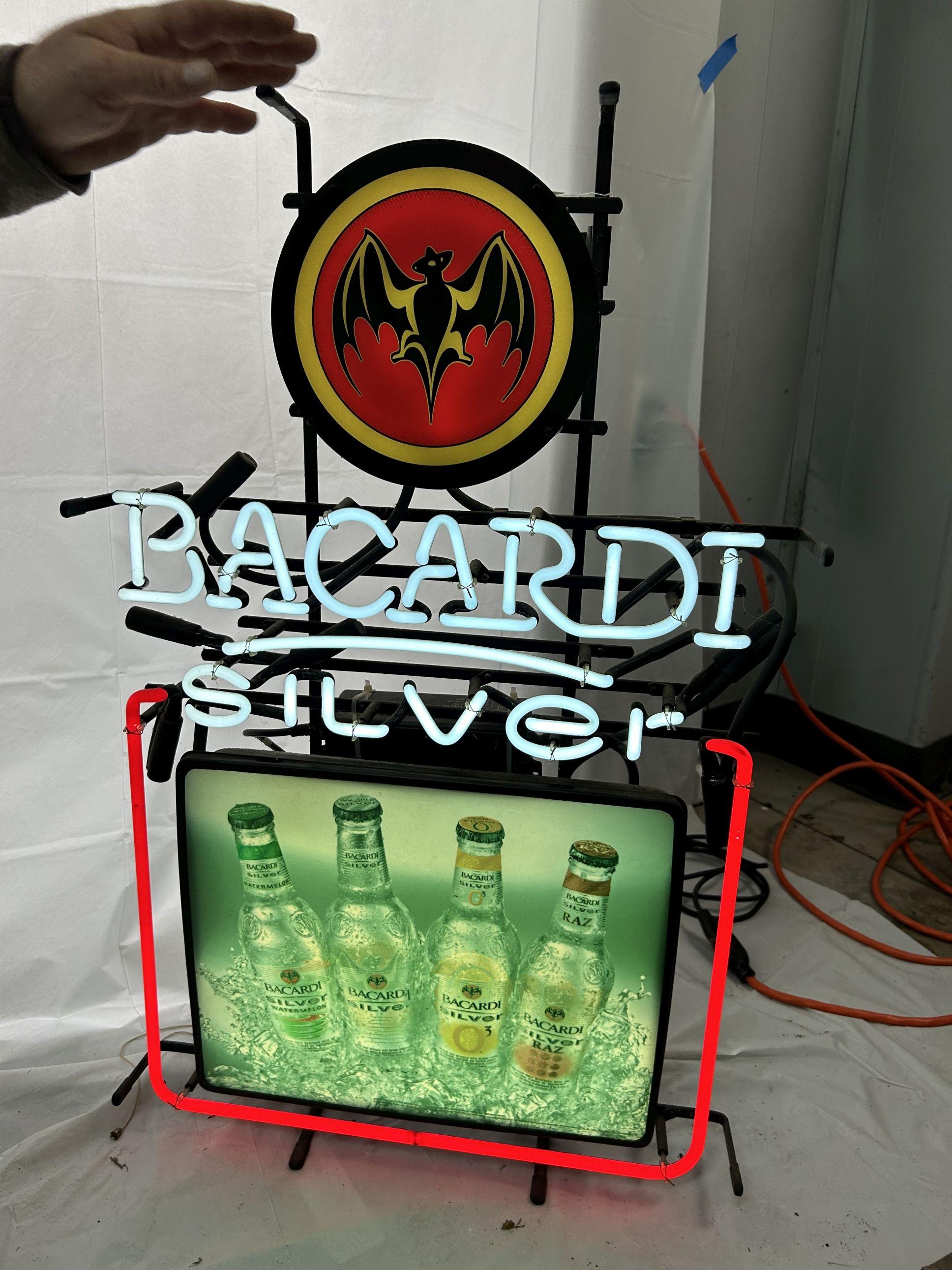 Bacardi Silver Neon Sign