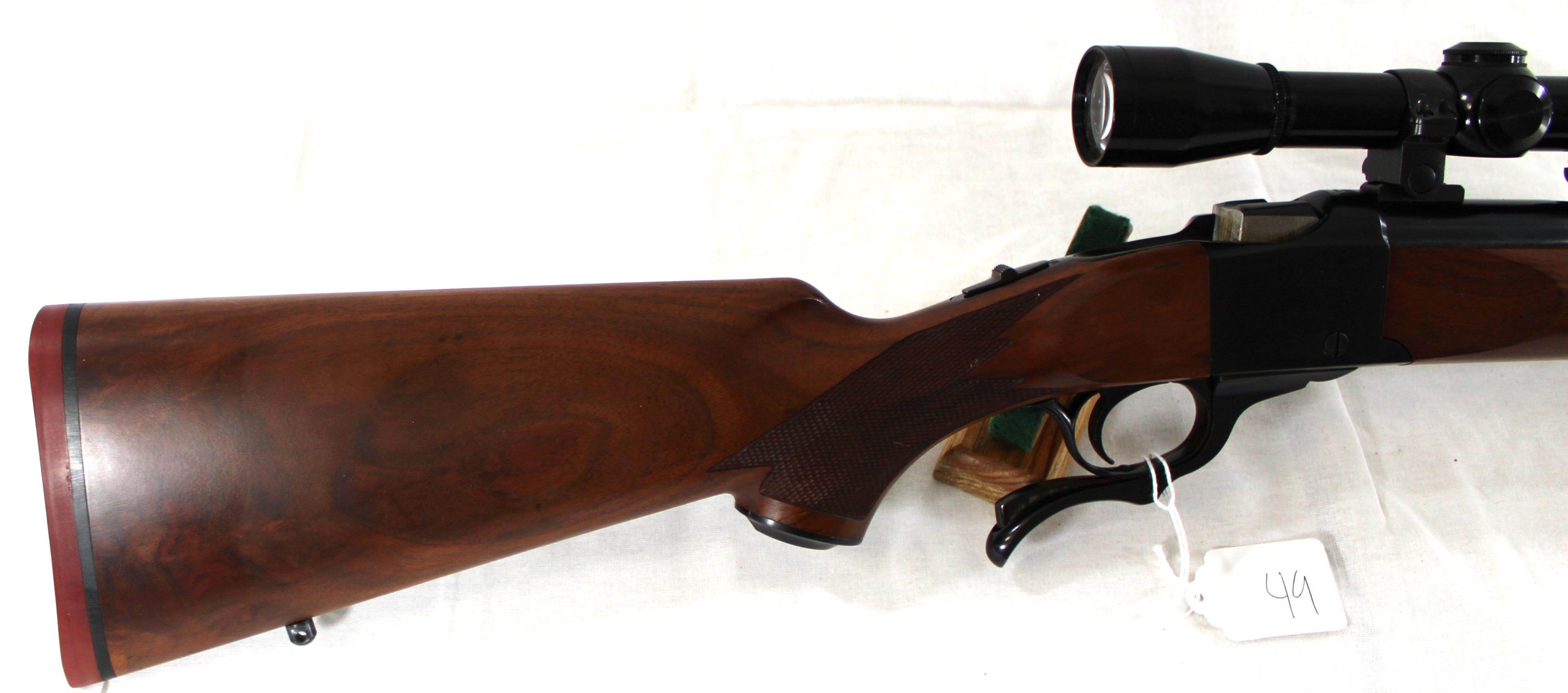 Ruger No. 1 .22-250 Single-Shot Rifle w/Mounted Leupold 12x Scope