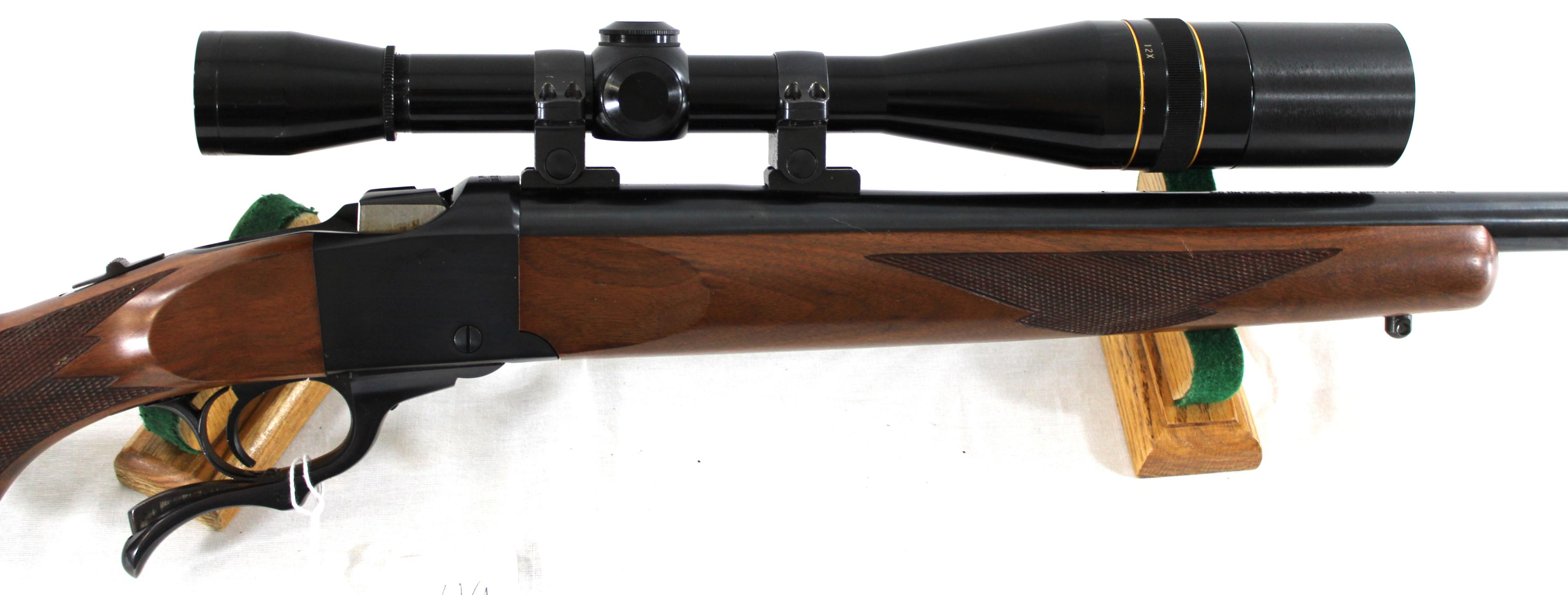 Ruger No. 1 .22-250 Single-Shot Rifle w/Mounted Leupold 12x Scope