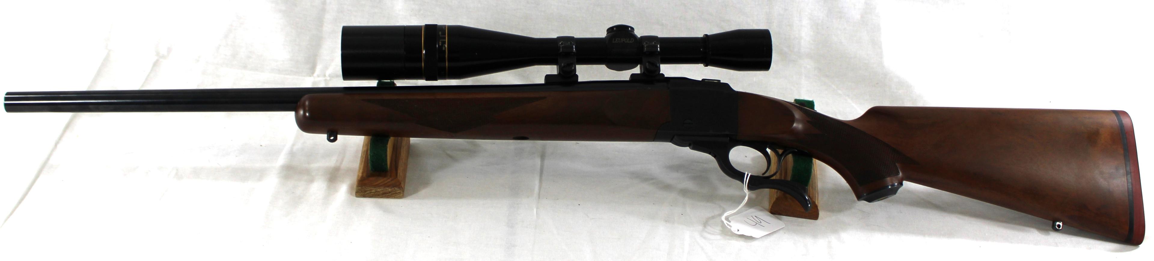 Ruger No. 1 .22-250 Single-Shot Rifle w/Mounted Leupold 12x Scope