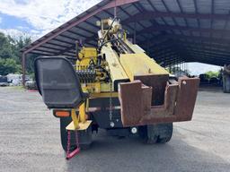 1996 International 4700 with Sterling Guard Rail Post Driver.