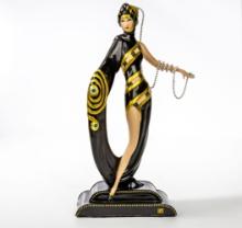 Erte "pearls And Emeralds", Limited Edition No. M3819, Porcelain Figurine