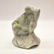Carved Jade Frog Figurine