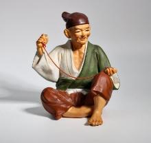 Hakata Mimasu Collectible Doll With Red Rope 1950's