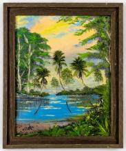 Todd Martin, Florida Artist Landscape Painting, Oil On Board