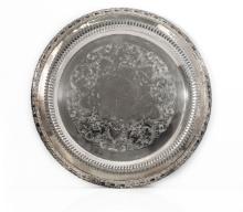Round Serving Tray “camelot” 6170 By International Silver Company