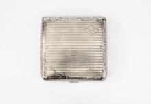 Antique Sterling Silver Cigarette Case, 94.2g