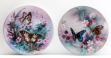 W. L. George, Two Collectible Plates By Lena Liu