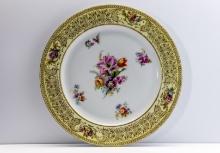 Bavaria Tirschenreuth Hand-painted Dinner Plates, Set Of 8