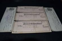 (5) Cancelled Checks From Bank Of Clinch Valley, Va 1905 & 1920