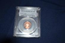 1986-s One Cent Graded Pcgs Pr69rd Dcam